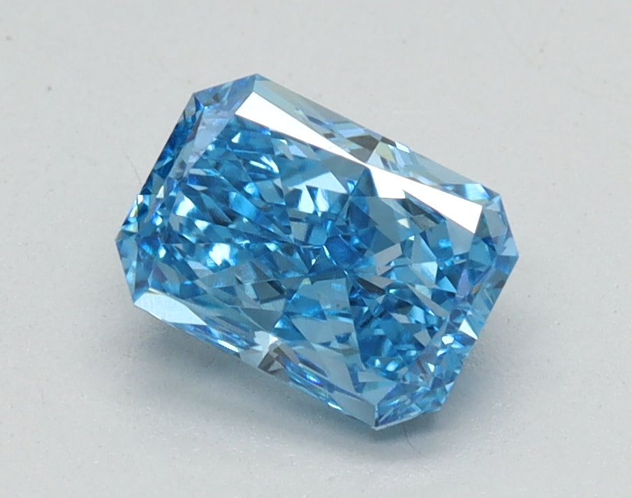 1.00ct Radiant Fancy Vivid Blue Lab-Grown Diamond — VS1 | IGI