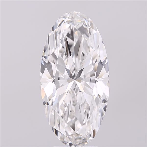 5.16ct Moval, F VVS2 — IGI