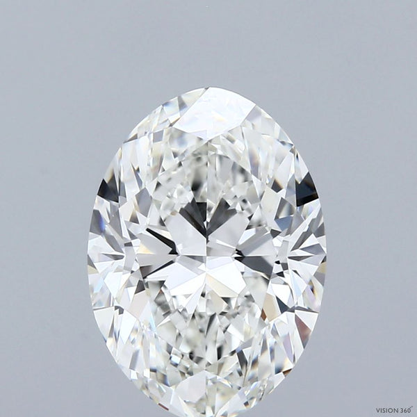 3.86ct OVAL, I IF — GIA