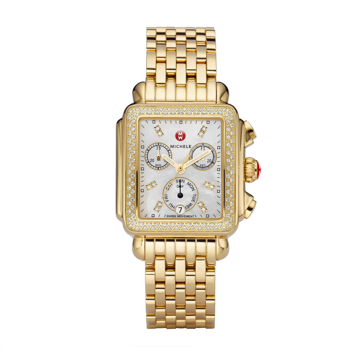 MICHELE SIGNATURE DECO GOLD DIAMOND, DIAMOND DIAL WATCH (Online Only) - Laura's Gems — Laura Milman New York
