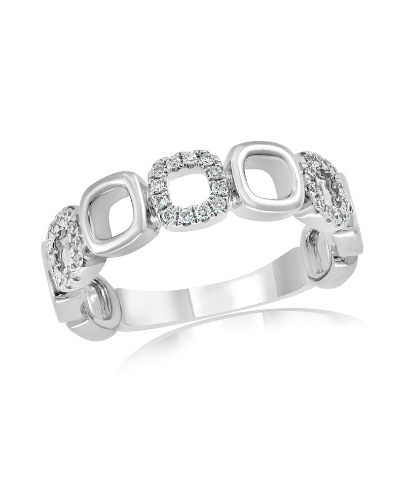 Diamond Ring in 18k White Gold - Laura's Gems