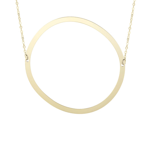 Initial "O" Large Pendant & Necklace - Laura's Gems