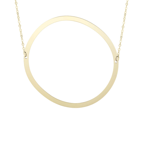Initial "O" Large Pendant & Necklace - Laura's Gems