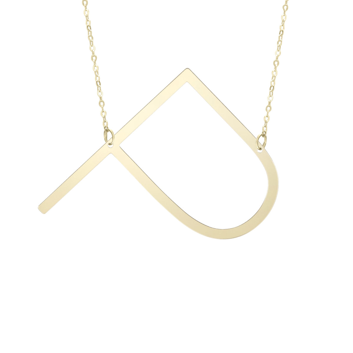 Initial "P" Large Pendant & Necklace - Laura's Gems