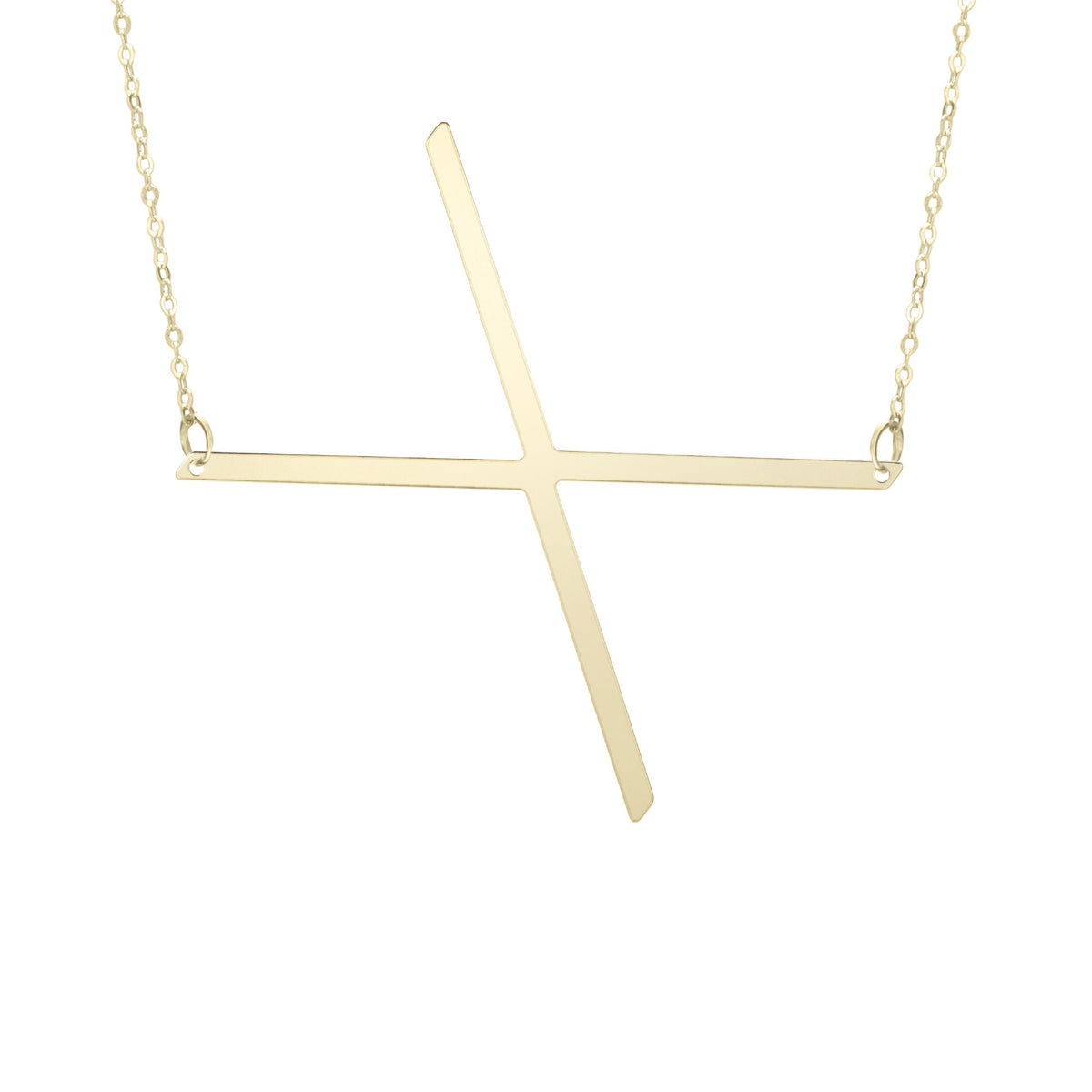 Initial "X" Large Pendant & Necklace - Laura's Gems