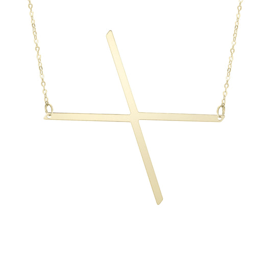 Initial "X" Large Pendant & Necklace - Laura's Gems