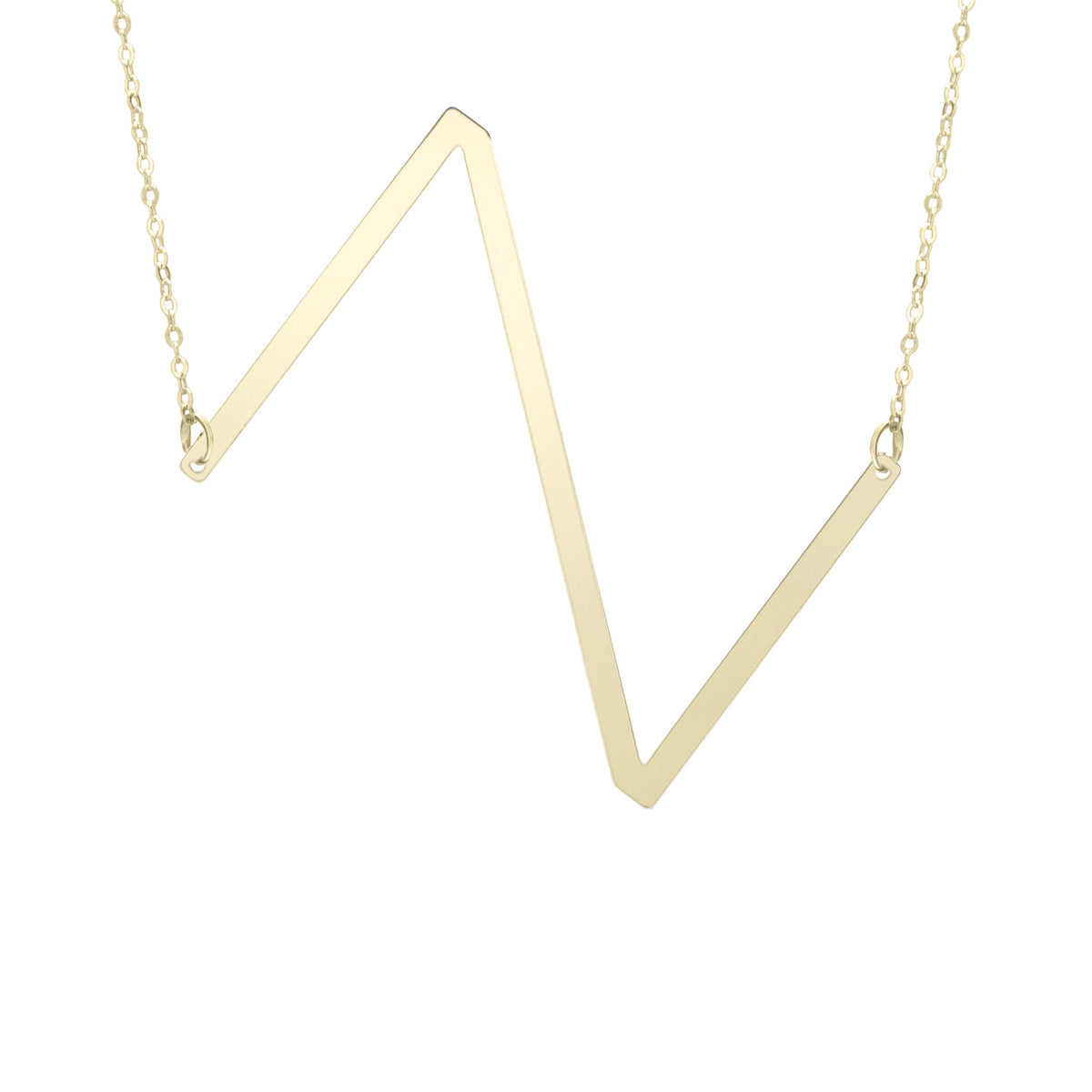 Initial "Z" Large Pendant & Necklace - Laura's Gems — Laura Milman New York
