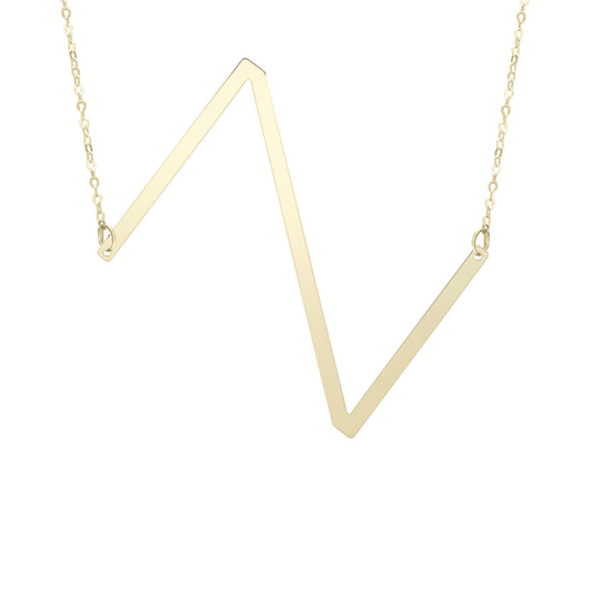Initial "Z" Large Pendant & Necklace - Laura's Gems