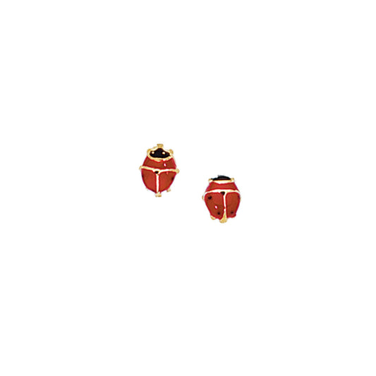 Ladybug Stud Gold Earring - Laura's Gems