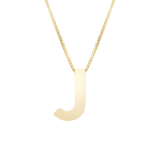 Initial "J" Pendant & Necklace - Laura's Gems