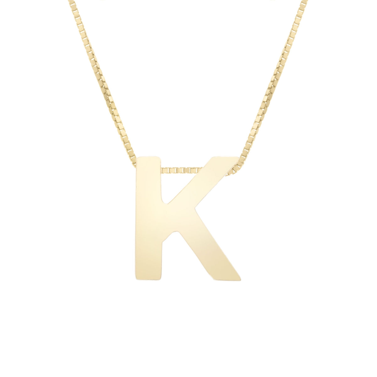 Initial "K" Pendant & Necklace - Laura's Gems — Laura Milman New York