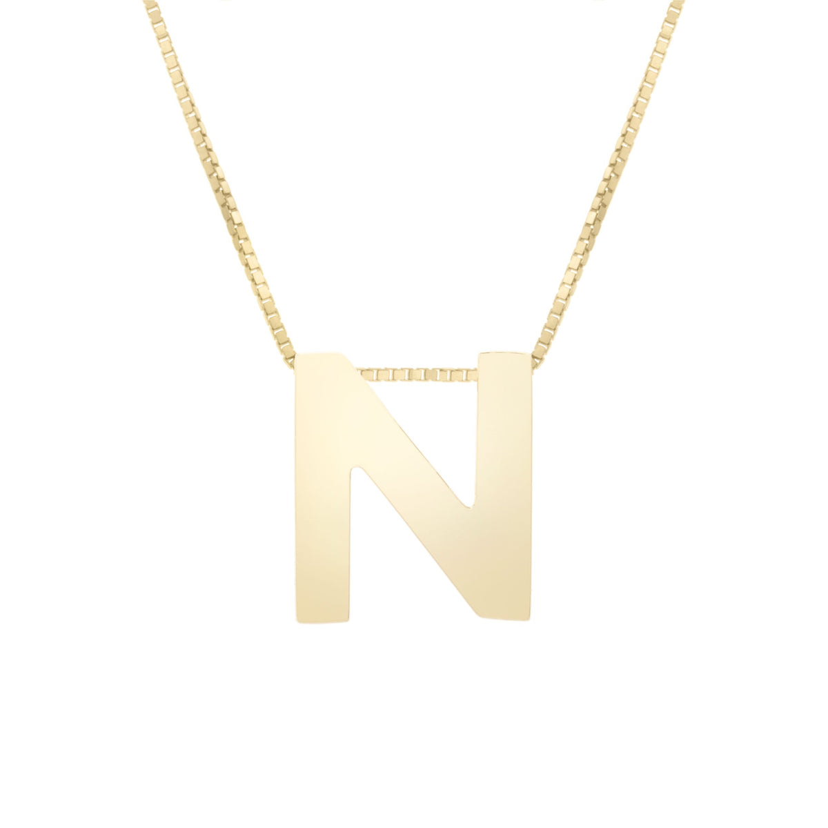 Initial "N" Pendant & Necklace - Laura's Gems