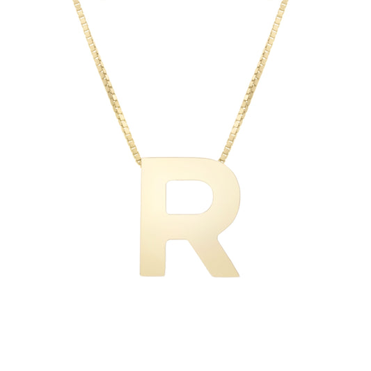 Initial "R" Pendant & Necklace - Laura's Gems