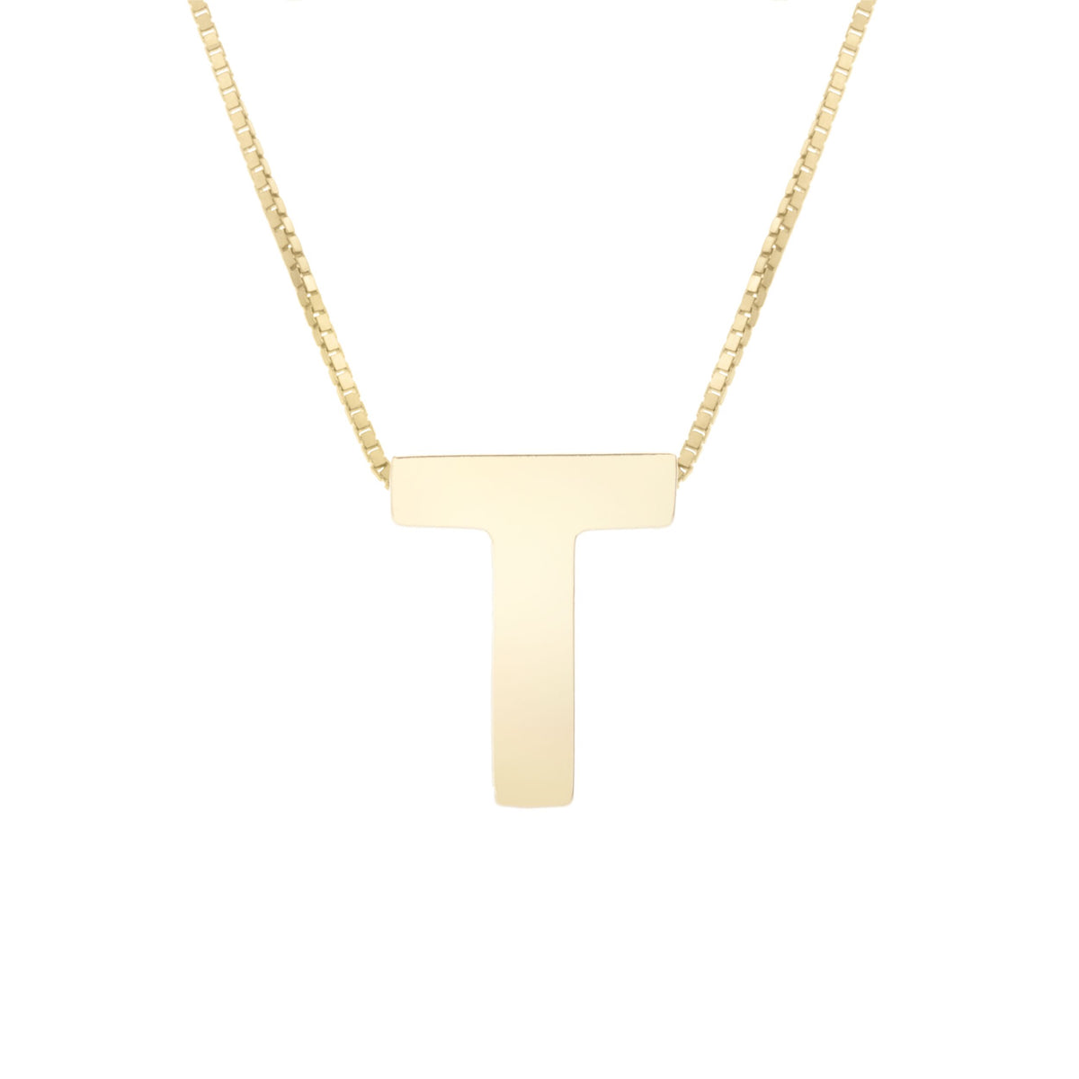 Initial "T" Pendant & Necklace - Laura's Gems