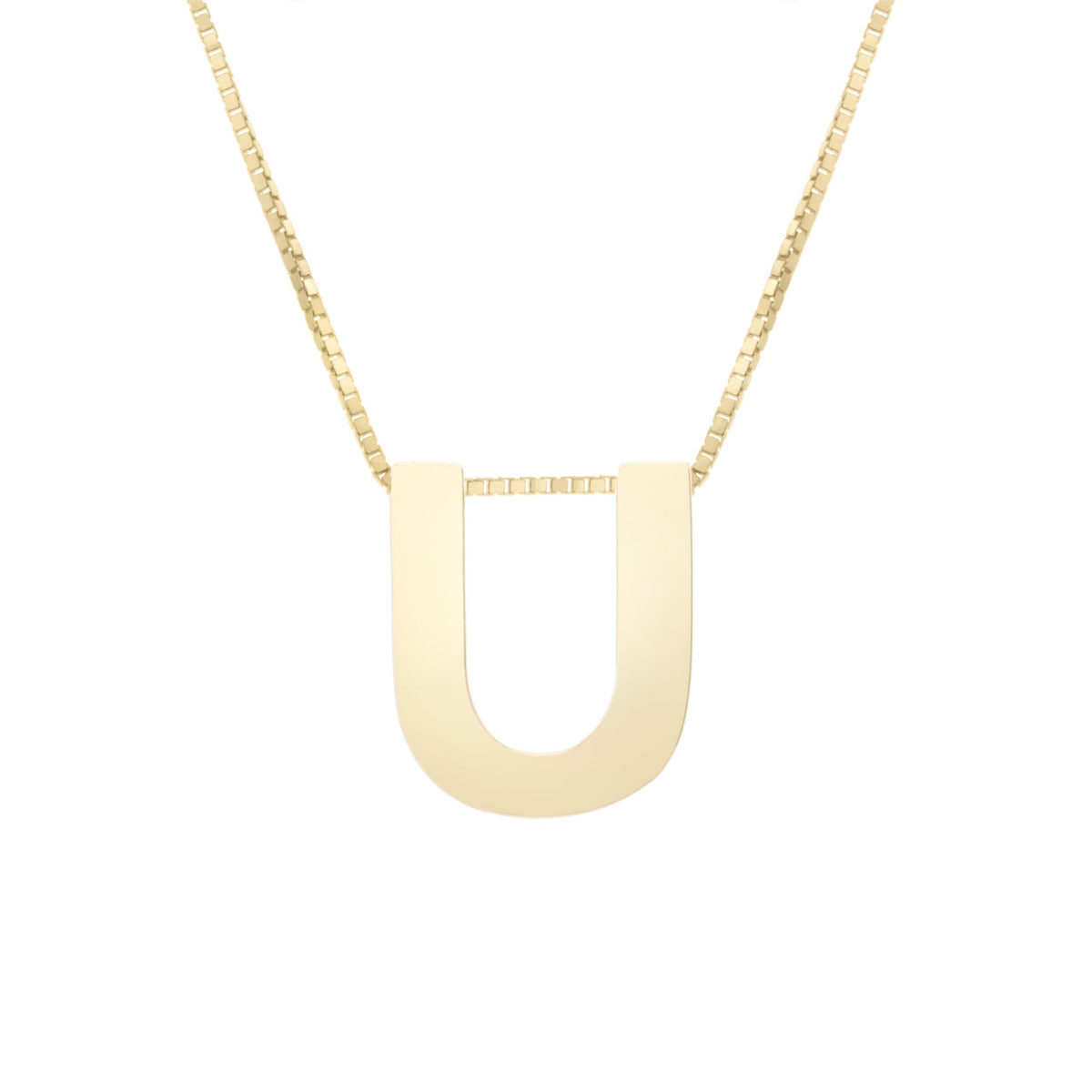 Initial "U" Pendant & Necklace - Laura's Gems