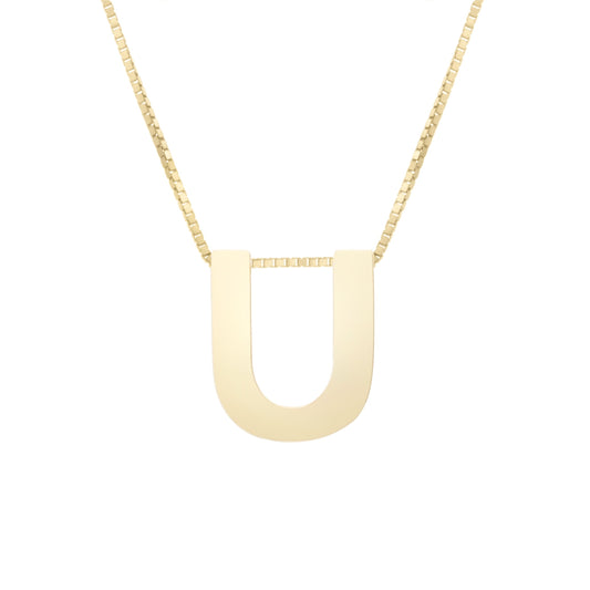 Initial "U" Pendant & Necklace - Laura's Gems