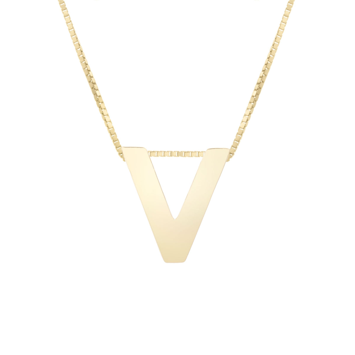 Initial "V" Pendant & Necklace - Laura's Gems