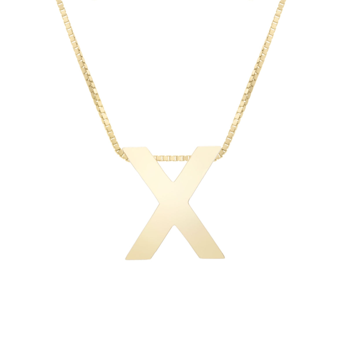 Initial "X" Pendant & Necklace - Laura's Gems — Laura Milman New York