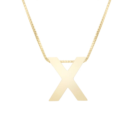 Initial "X" Pendant & Necklace - Laura's Gems