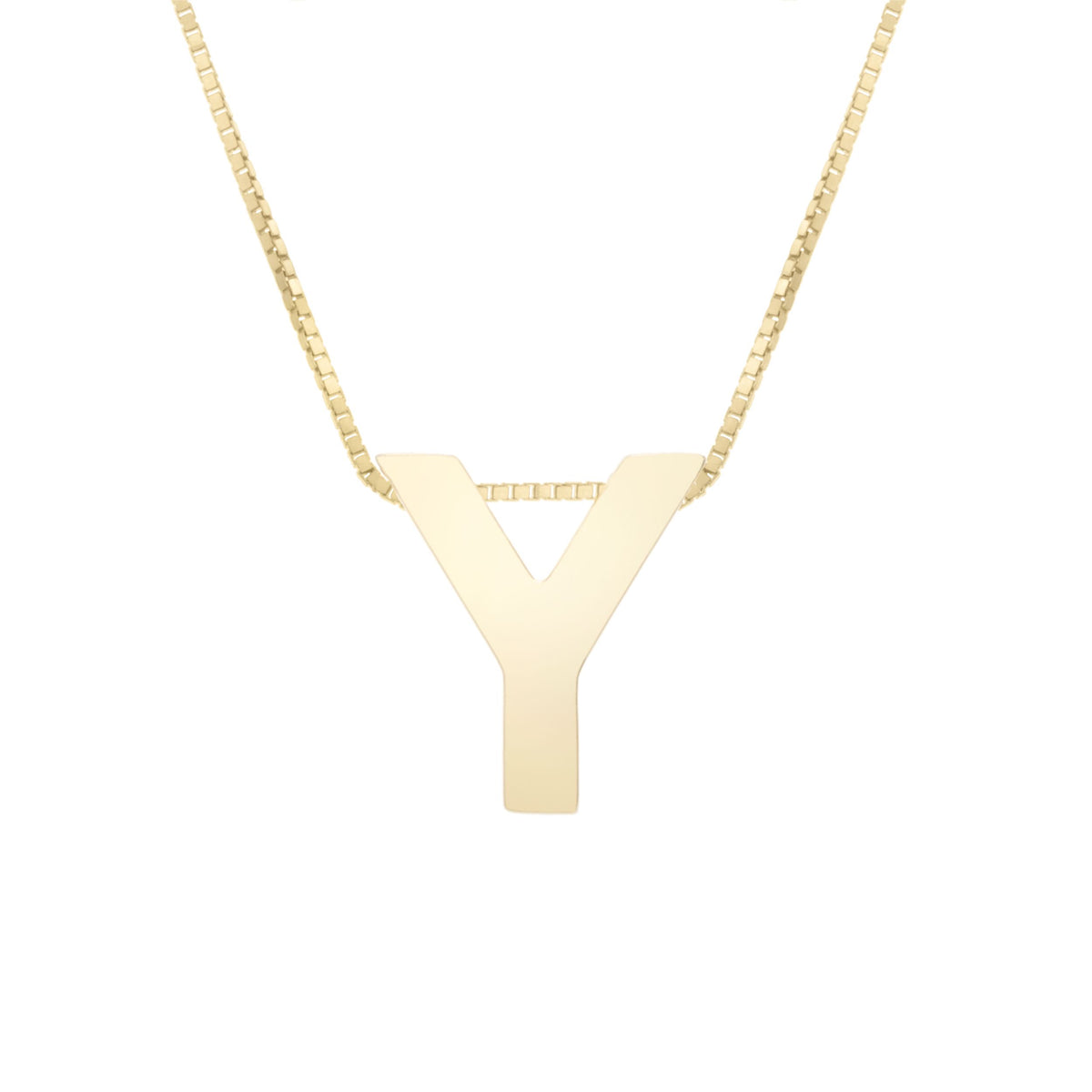 Initial "Y" Pendant & Necklace - Laura's Gems