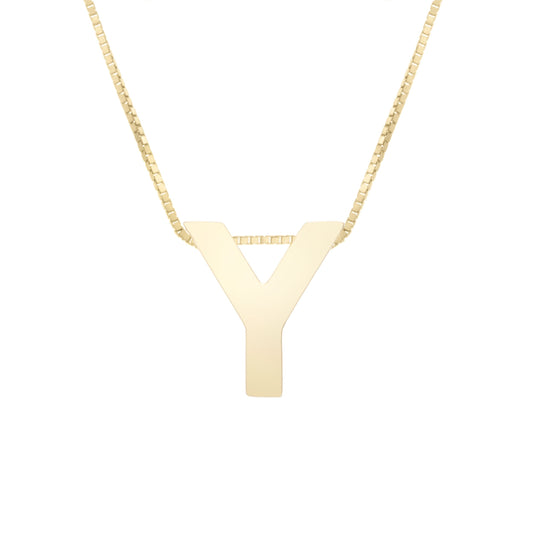 Initial "Y" Pendant & Necklace - Laura's Gems