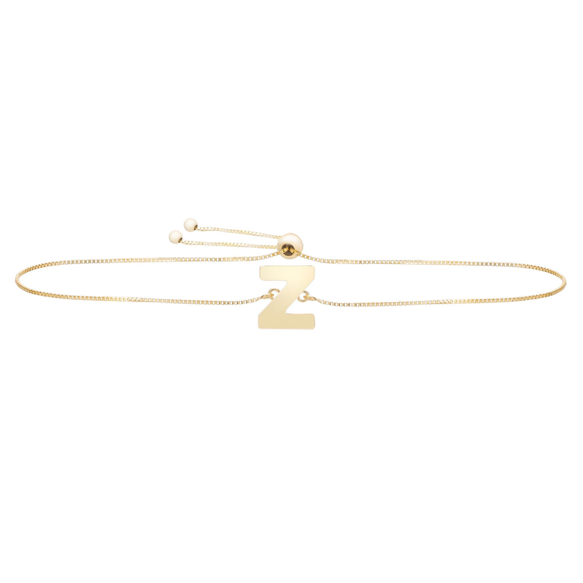 Initial "Z" Drawstring Bracelet - Laura's Gems
