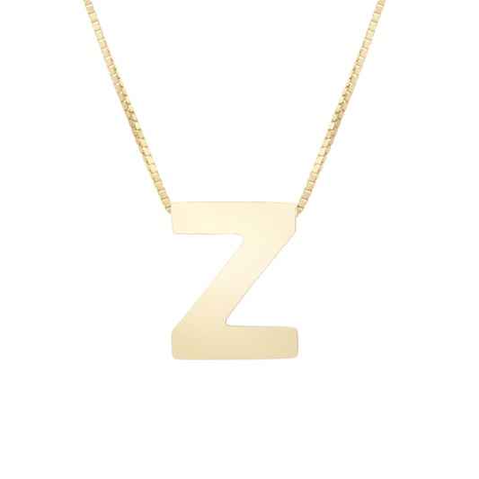 Initial "Z" Pendant & Necklace - Laura's Gems