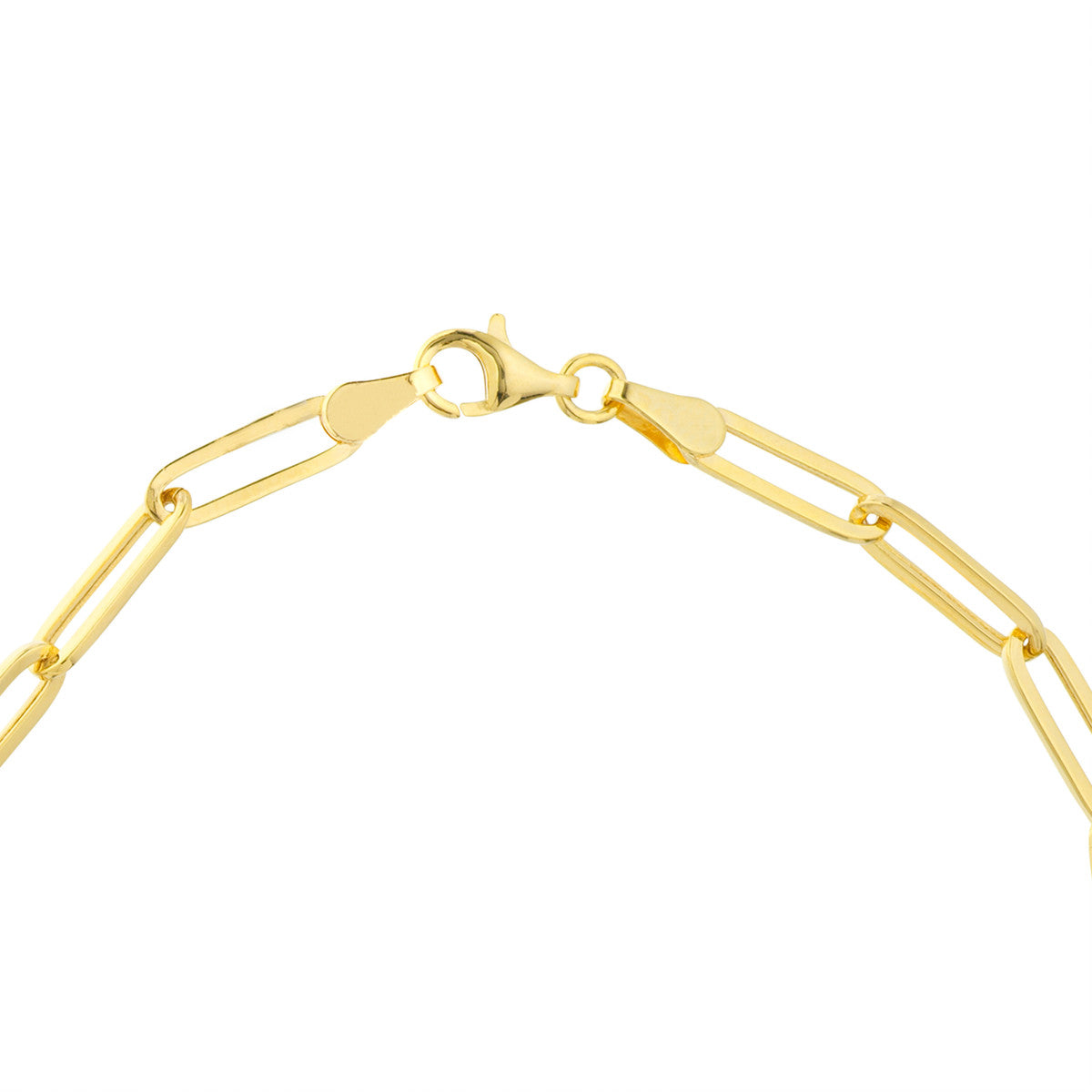 Oval Paper Clip ID Bracelet - Laura's Gems — Laura Milman New York