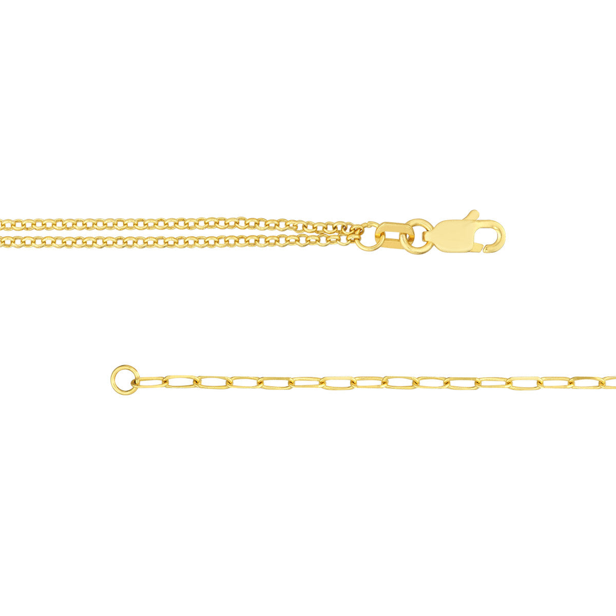 50/50 Paper Clip + Double Rolo Heart Bracelet - Laura's Gems — Laura Milman New York