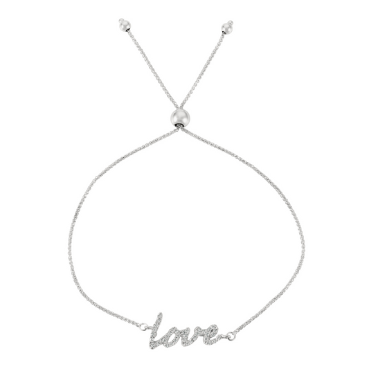 Diamond "Love" Bracelet - Laura's Gems