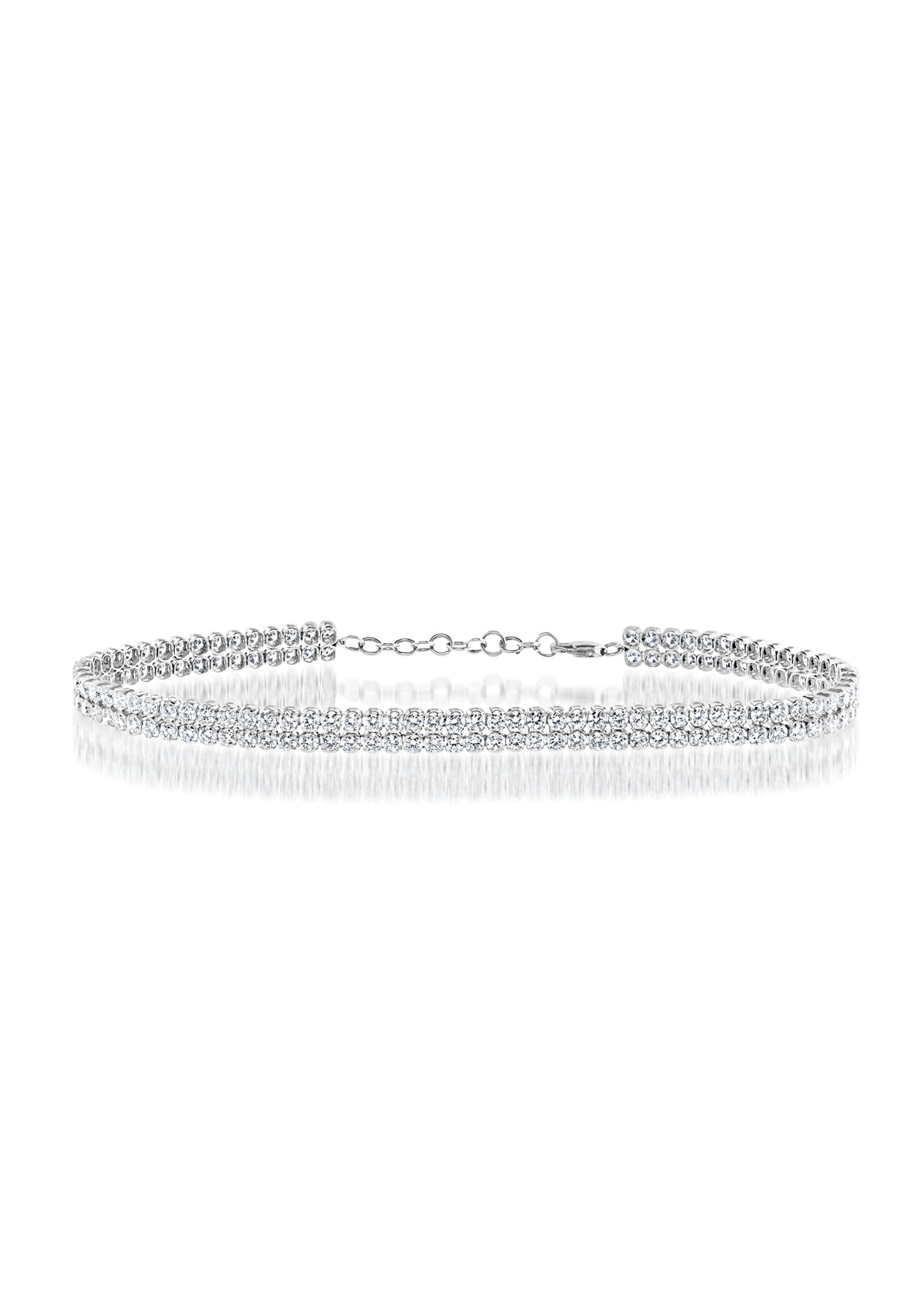 Diamond Bracelet in 14k White Gold - Laura's Gems