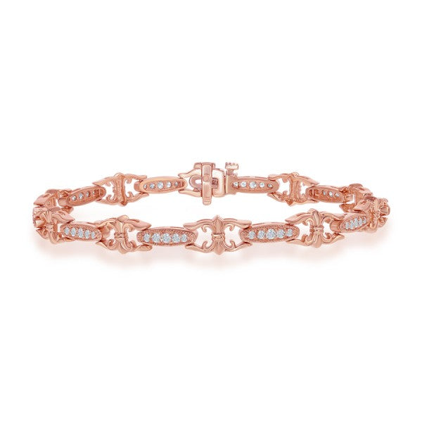 Diamond Bracelet in 14k Rose Gold - Laura's Gems