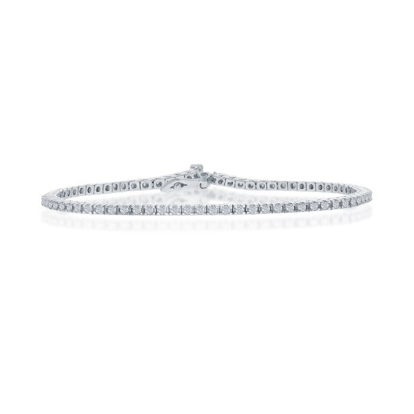 Diamond Tennis Bracelet in 14k White Gold - Laura's Gems