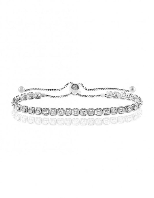 Diamond Bracelet in 14k White Gold - Laura's Gems