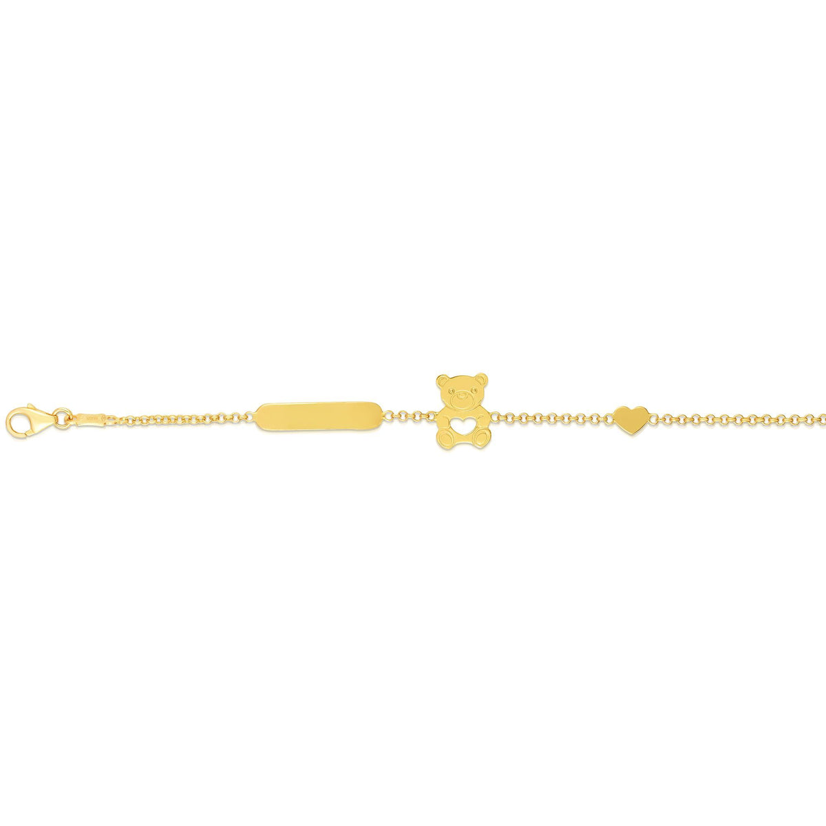Children's Bear Bracelet in 14k Yellow Gold - Laura's Gems — Laura Milman New York