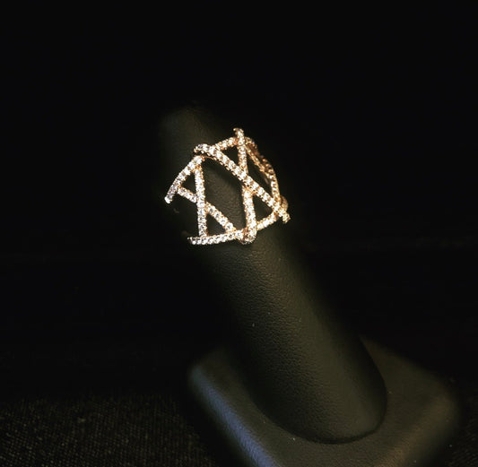 Lace Diamond Ring in Rose Gold - Laura's Gems