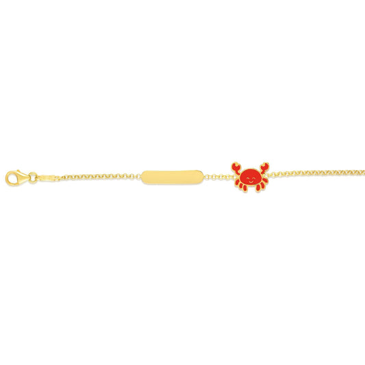 Lobster Children's Bracelet in 14k Yellow Gold - Laura's Gems