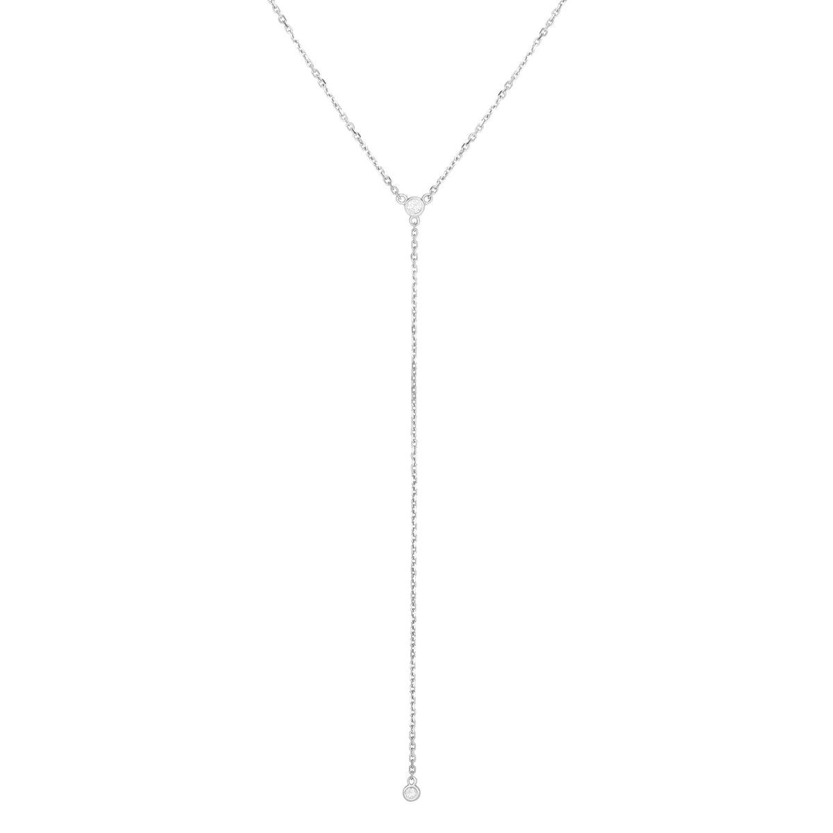 Diamond Y Necklace - Laura's Gems — Laura Milman New York