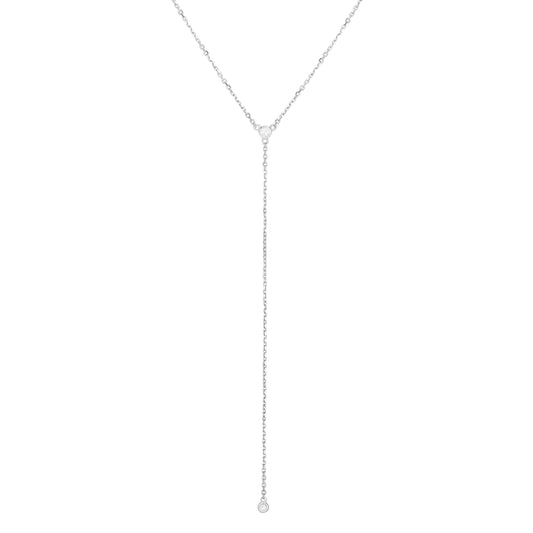 Diamond Y Necklace - Laura's Gems