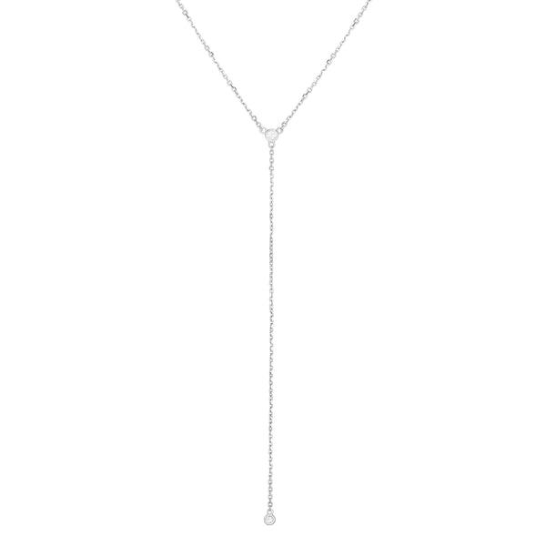 Diamond Y Necklace - Laura's Gems